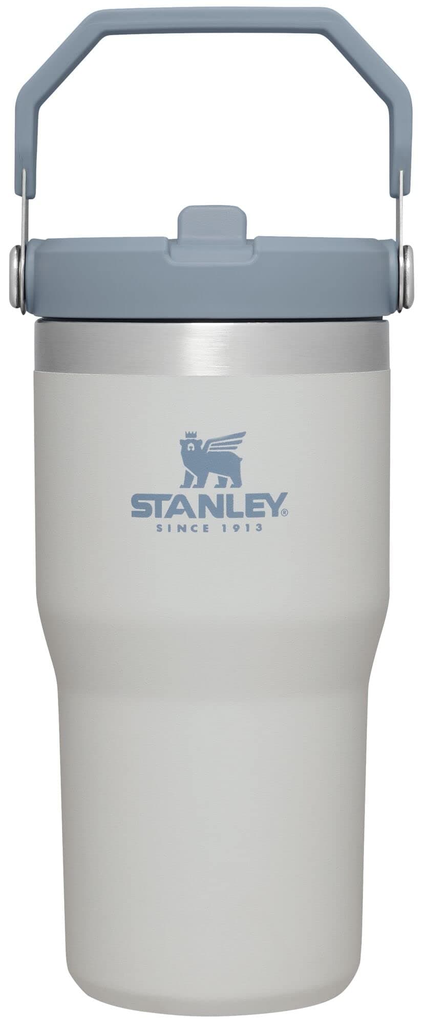 Stanley IceFlow Flip Straw Tumbler with Handle 20 oz | Twist On Lid and Flip Up Straw | Leak Resistant Water Bottle | Insulated Stainless Steel |BPA-Free | Fog
