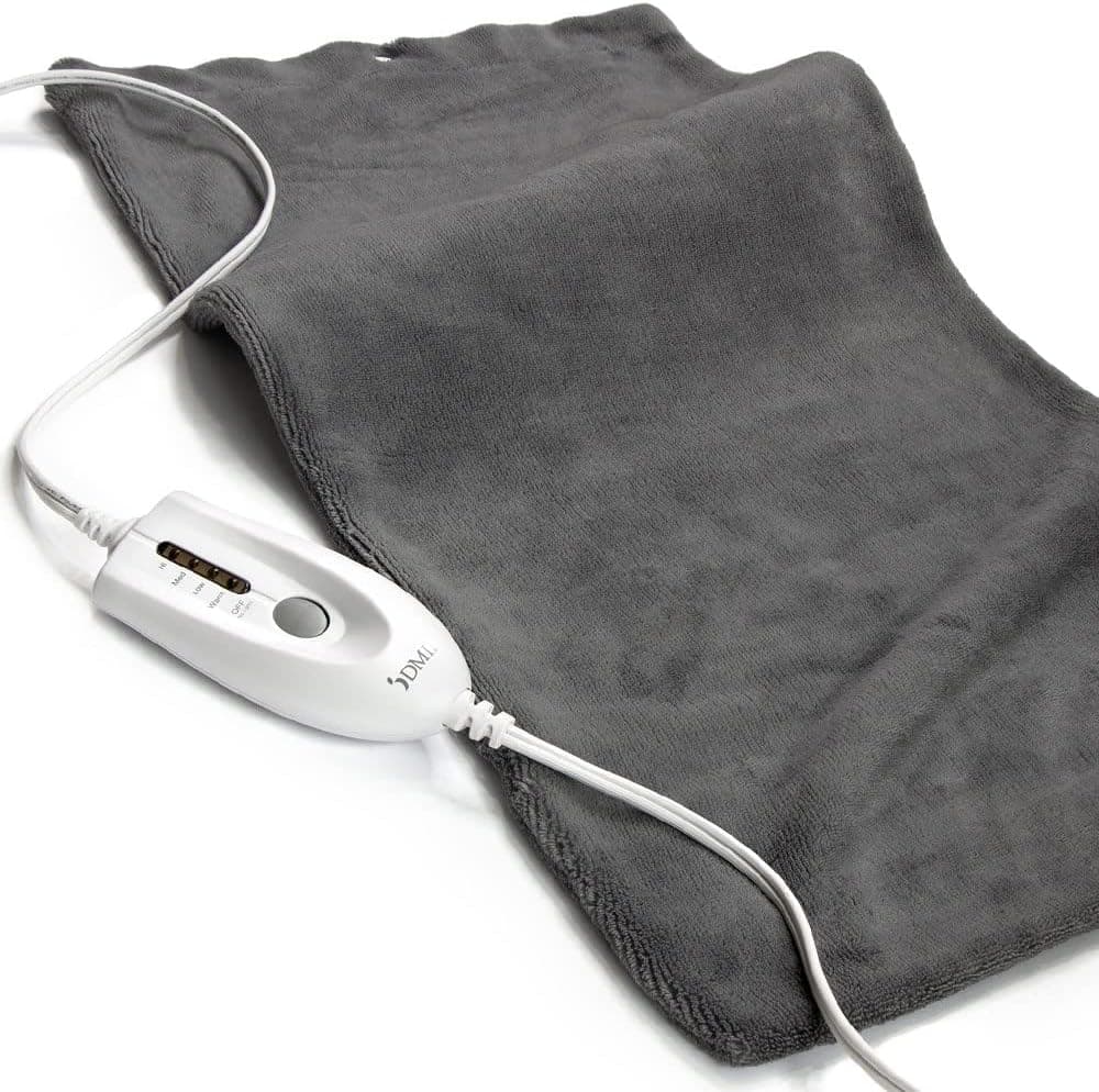 Mabis DMI Dry and Moist Heat Electric Heating Pad for Back Pain Relief FSA and HSA Eligible Muscle Aches Arthritis and Sore Joints with 9ft Cord FSA HSA Eligible Large 245 x 11