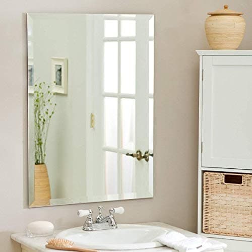 TINITALO Frameless Wall Mirror for bathrooms Mirror in Home Mirror Decor Mirror Size : 18X 24 inch QG 3