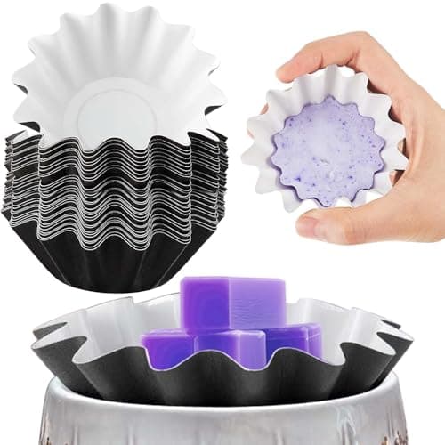 Boao Wax Melt Liners Reusable Leakproof for Any Wax Cubes Waxes Warmer Containers Cups for Scented Candle Plug in Warmers Electric Waxes Melters BurnerBlack100 Pieces