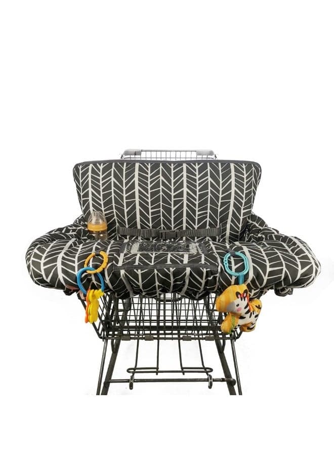 Shopping Cart Cover for Baby boy Girl, Multi-in-1 Cart Covers for Babies, Soft Padded Infant High Chair Cover, Machine Washable, Grocery cart seat Cushion Cover