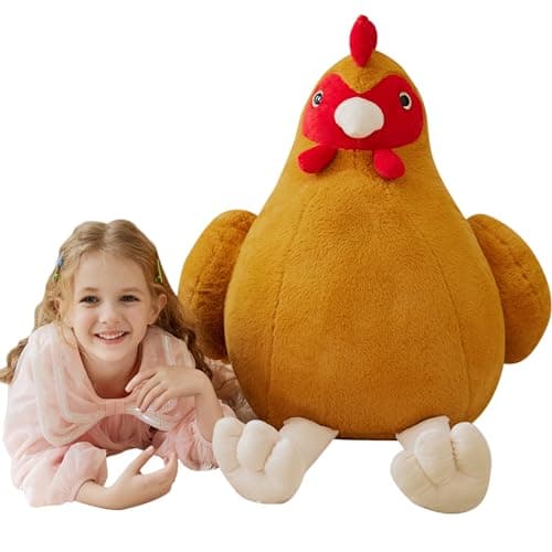 IKASA Giant Chicken Stuffed Animal Plush ToyBig Large Jumbo Soft Toys255 Huge Size Cute Fluffy Plushy Oversized Fat PlushieGifts for Kids