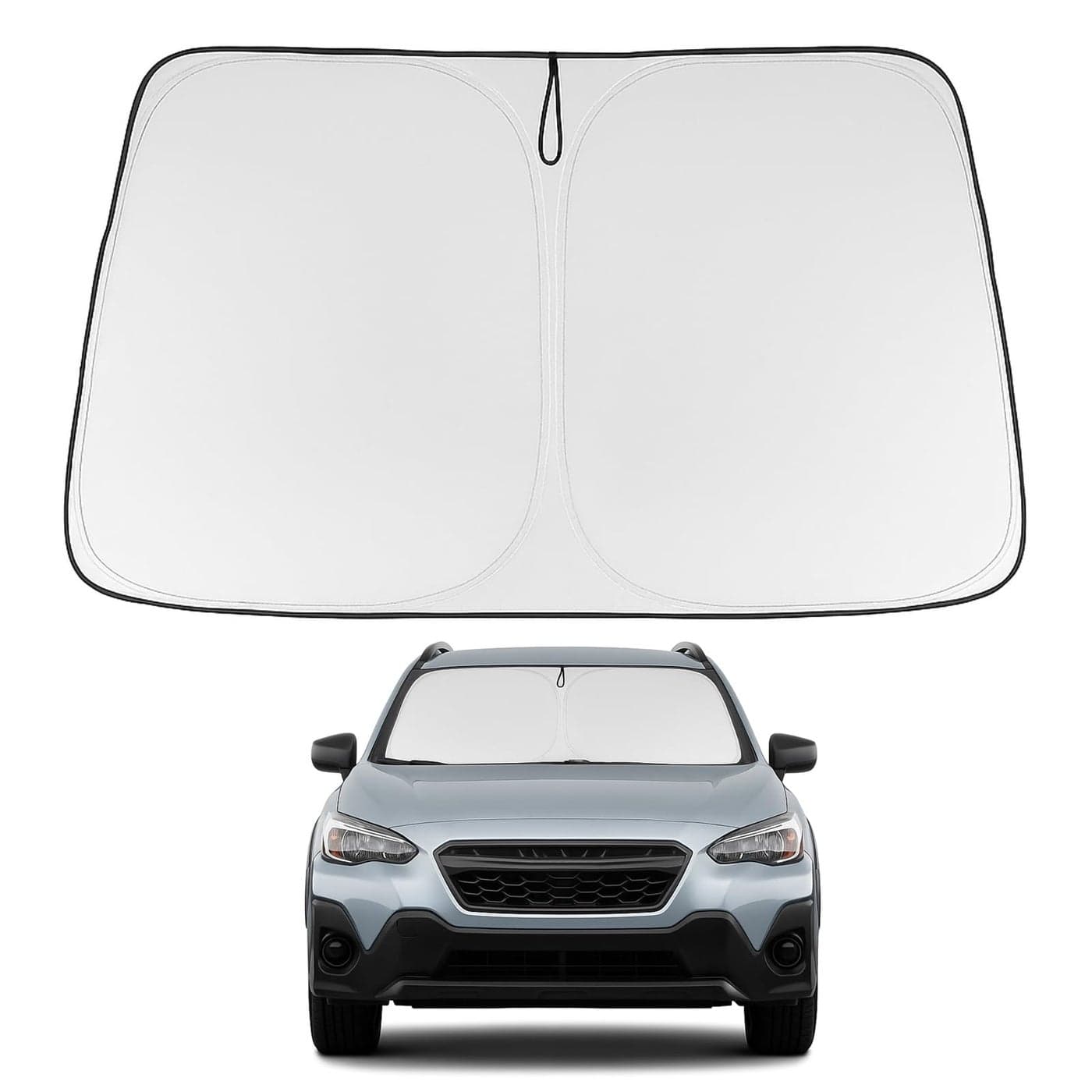 Proadsy 2025 Upgrade Windshield Sun Shade Custom Fit Subaru CrossTrek 20182024 2025 4Layer Foldable Front Sunshade Protector Sun Visor Blocks UV Rays Keep Car Cooler