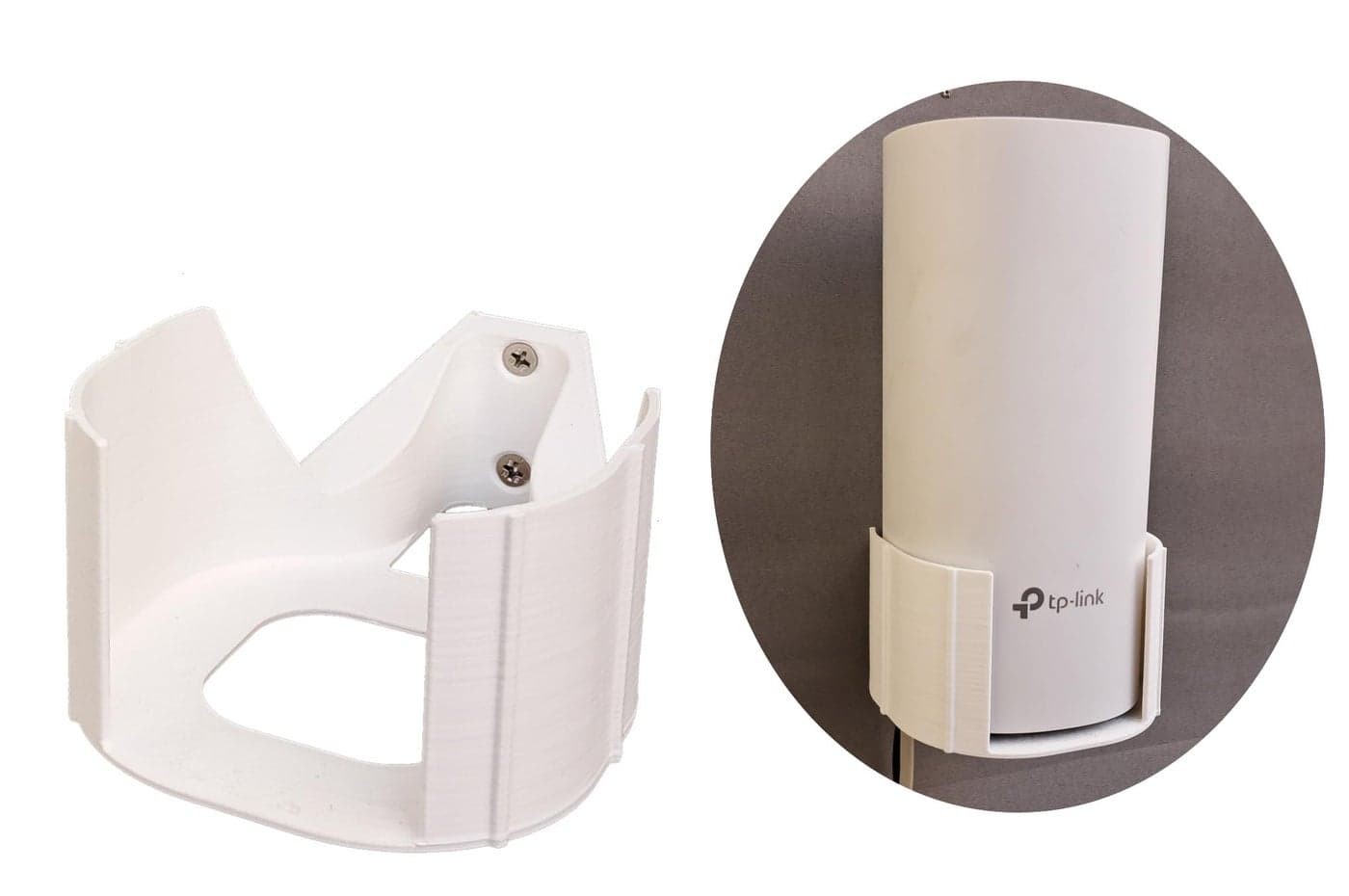 makerV Wall Mount Bracket for TP-Link Deco M4, E4, S7 Mesh WiFi Router, with Cable Management, Pack of 1
