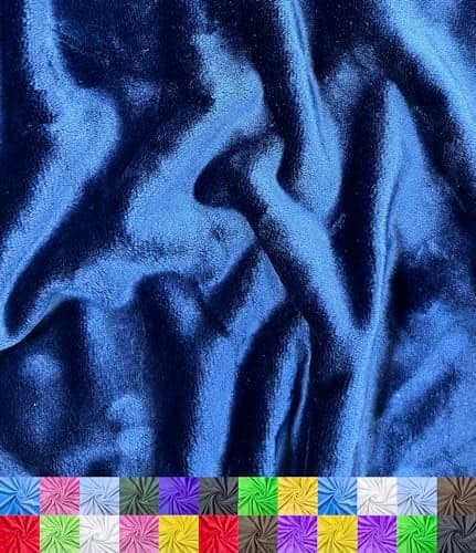 Barcelonetta Minky Fabric Plush Super Soft Cuddle Solid Minky by The Yard 60 Wide Baby Blanket Change Station Cover Pillow Scarf Beanie Navy 1 Yard