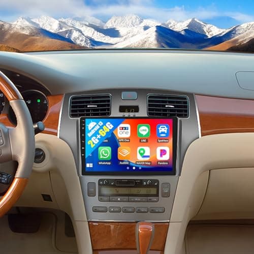 SIXWIN Android Car Stereo for Lexus ES250 ES300 ES330 2001-2006 with Carplay Android Auto Mirror Link 9 inch Touchscreen with GPS Navigation WiFi 26UI Bluetooth FM Backup Camera