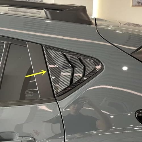 ZiWen 2X Sport Style Quarter Window Scoops Louvers for Subaru Crosstrek Impreza 2024 2025 (Carbon Fiber Print)
