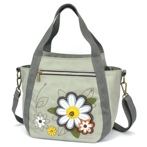 CHALA Venture Mini Carryall RFID Protected Nylon Bag with Adjustable Crossbody Strap Daisy sage