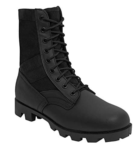 Rothco Jungle Boots - 8 Inch - Durable All-Terrain Boot with Lightweight Comfort, Black, Regular, 6