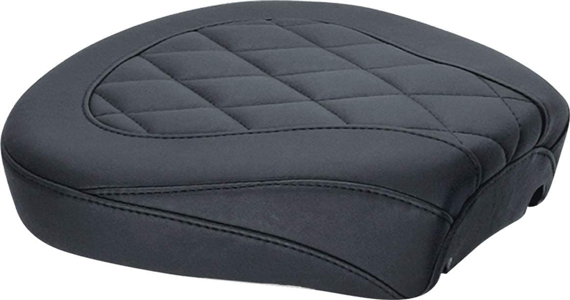 Mustang 76695 Wide Tripper Passenger Motorcycle Seat with Diamond Stitching for Harley-Davidson 2008-19, Black