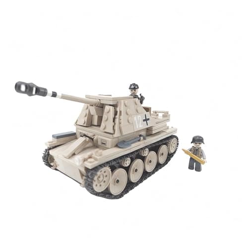 General Jims WW2 German Marder III Tank Destroyer Building Set 608 Piece Military Brick Model Kit Compatible with Major Brands Building Levels and Military Enthusiasts