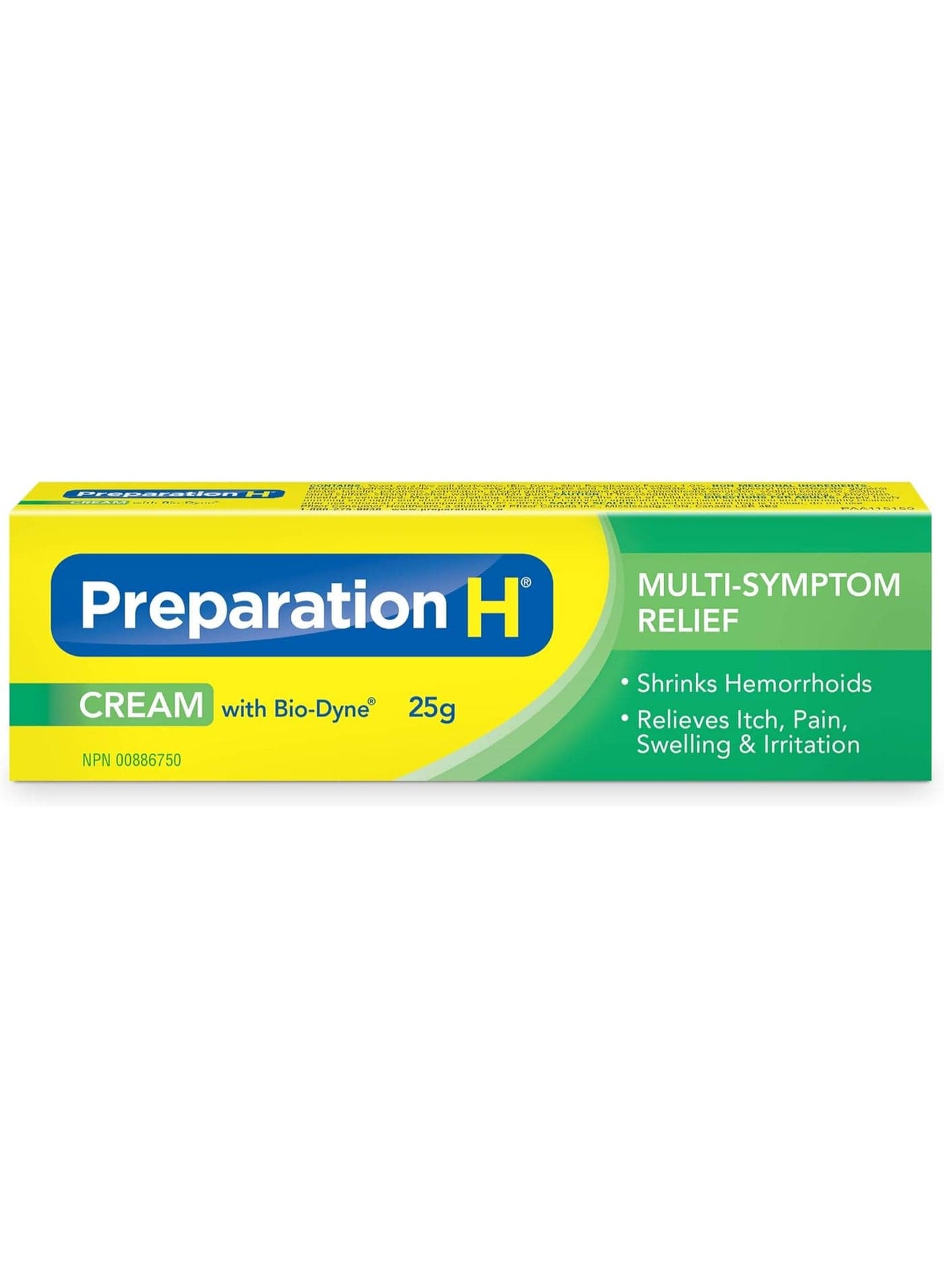 Preparation H Multi-Symptom Hemorrhoid Treatment Cream with Bio-Dyne, 25g Tube