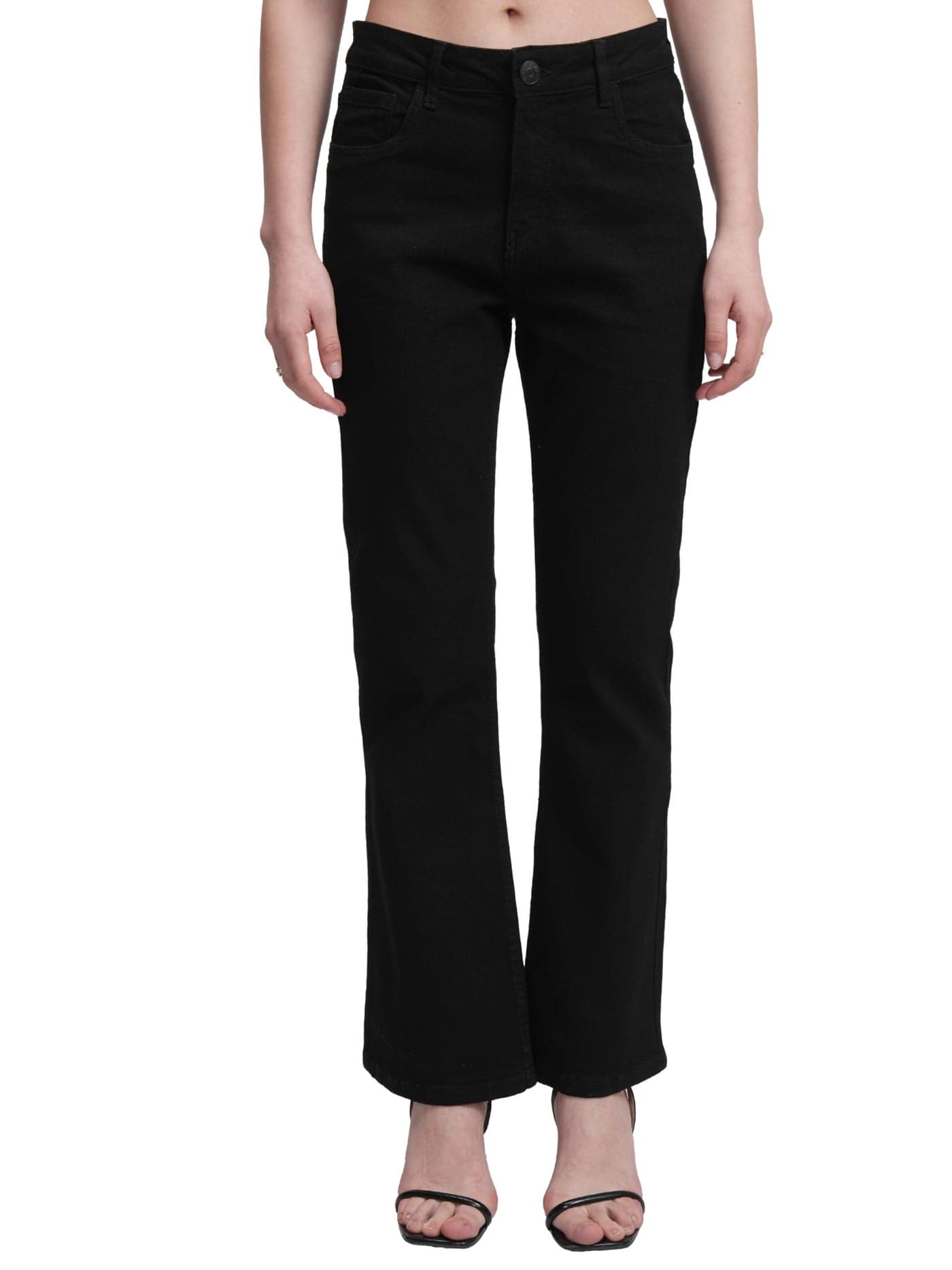 Tokyo Talkies Women’s High-Rise Straight Jeans | Stretchable, Sleek & Comfortable | A Must-Have for Effortless Style & Versatility | Jeans for Women