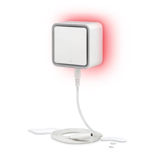 Eve Water Guard Smart Home Water Leak Detector 65 ft Sensing Cable 100 dB Siren Apple HomeKit App Notifications Bluetooth Thread