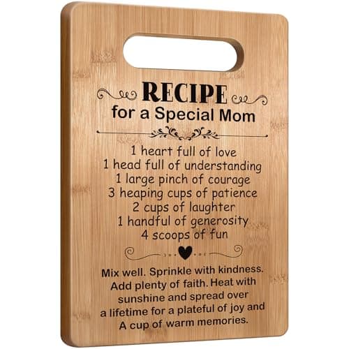 Mom Gift for Mothers Day Birthday Gifts for Mom Mother Cutting Board Gift Cute Mom Gifts from Daughter Son Christmas Gifts for Mother