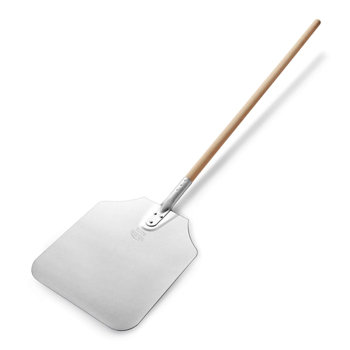 New Star Foodservice 50172 Aluminum Pizza Peel Wooden Handle 12 x 14 inch Blade 52 inch overall