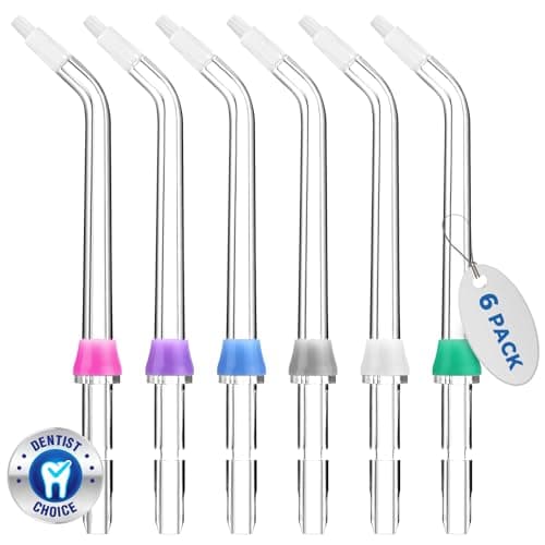 Oralphi for Waterpik Replacement Heads, Replacement Tips for Waterpik Water Flosser, Suitable for Waterpik Accessories Replacement Tips, for OD-100E(6 Orthodontic Tips)