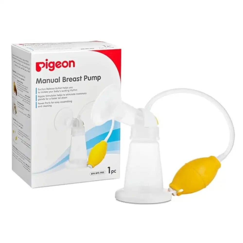 Pigeon Conventional Manual Breast Pump With Suction Release Button Single Piece