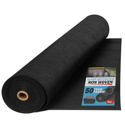 Super Geotextile 4 6 8 oz Non Woven Fabric for Landscaping French Drains Underlayment Erosion Control Construction Projects 6 oz 4X100