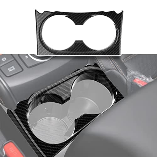 ANFOKAS Compatible with Mazda CX-5 Accessories 2025 2024 2023 2022 2021 2020 2019 2018 2017 Car Center Console Cover Trim Armrest Gear Panel Cup Holder Frame -ABS Carbon Fiber Style