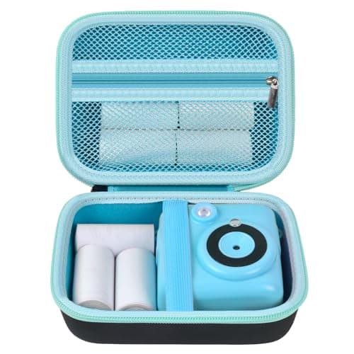 Kids Instant Print Camera Case for Dylanto/for ESOXOFFORE/for VTech KidiZoom PrintCam/Creator Cam/for Goopow/for GKTZ/for FUNKAM/for Agoigo Waterproof Digital Video Toddler Cameras - Box Only (Black)