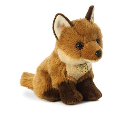 Aurora® Adorable Miyoni® Tots Fox Kit Stuffed Animal - Lifelike Detail - Cherished Companionship - Brown 9 Inches