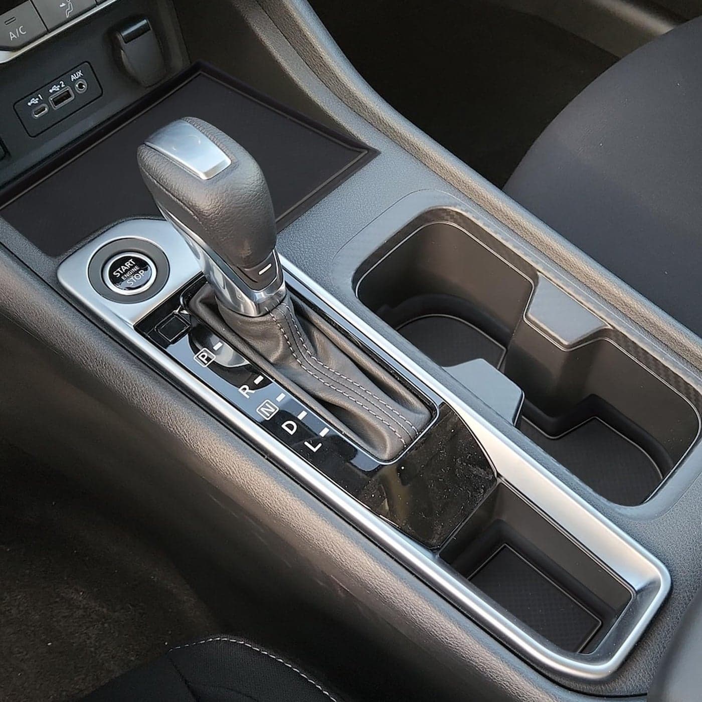 Auovo Cup Holder Inserts Coaster Compatible with Nissan Sentra Accessories 2020 2021 2022 2023 2024 Silicone Cup Mat Pad Car Interior Decoration 4pcs kit Black