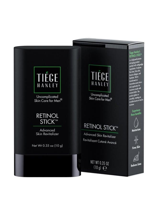 Retinol Stick for Men - Anti-Aging Retinol Stick with Hyaluronic Acid & Niacinamide for Fine Lines, Dark Circles, & Wrinkles - Firms Skin & Improves Collagen Production