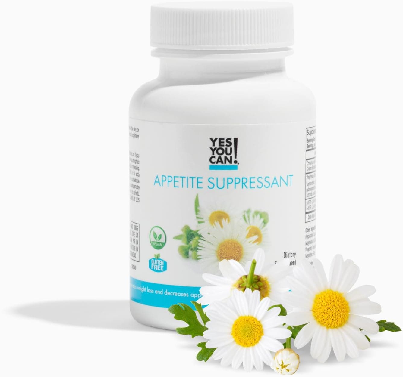 Yes You Can Appetite Support for Body Weight Management Healthy Relationship with Food Includes Natural Ingredients 5HTP Lemon Balm Chamomile Extract 30 Capsules 1 Pack