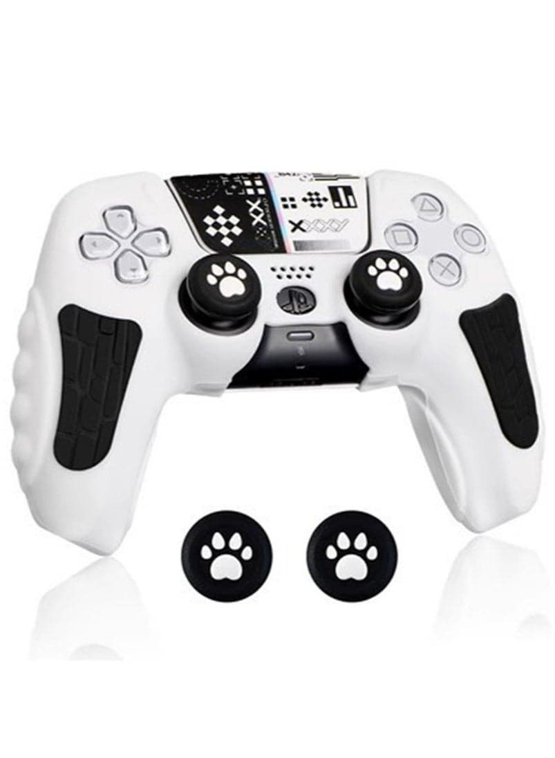 Case Cover for PS5/PS5 Slim Wireless Controller for Dual Sense Leather Texture Soft Silicone Protection Anti-scratch Anti-fall Case Cover Electronic game Machine Accessories