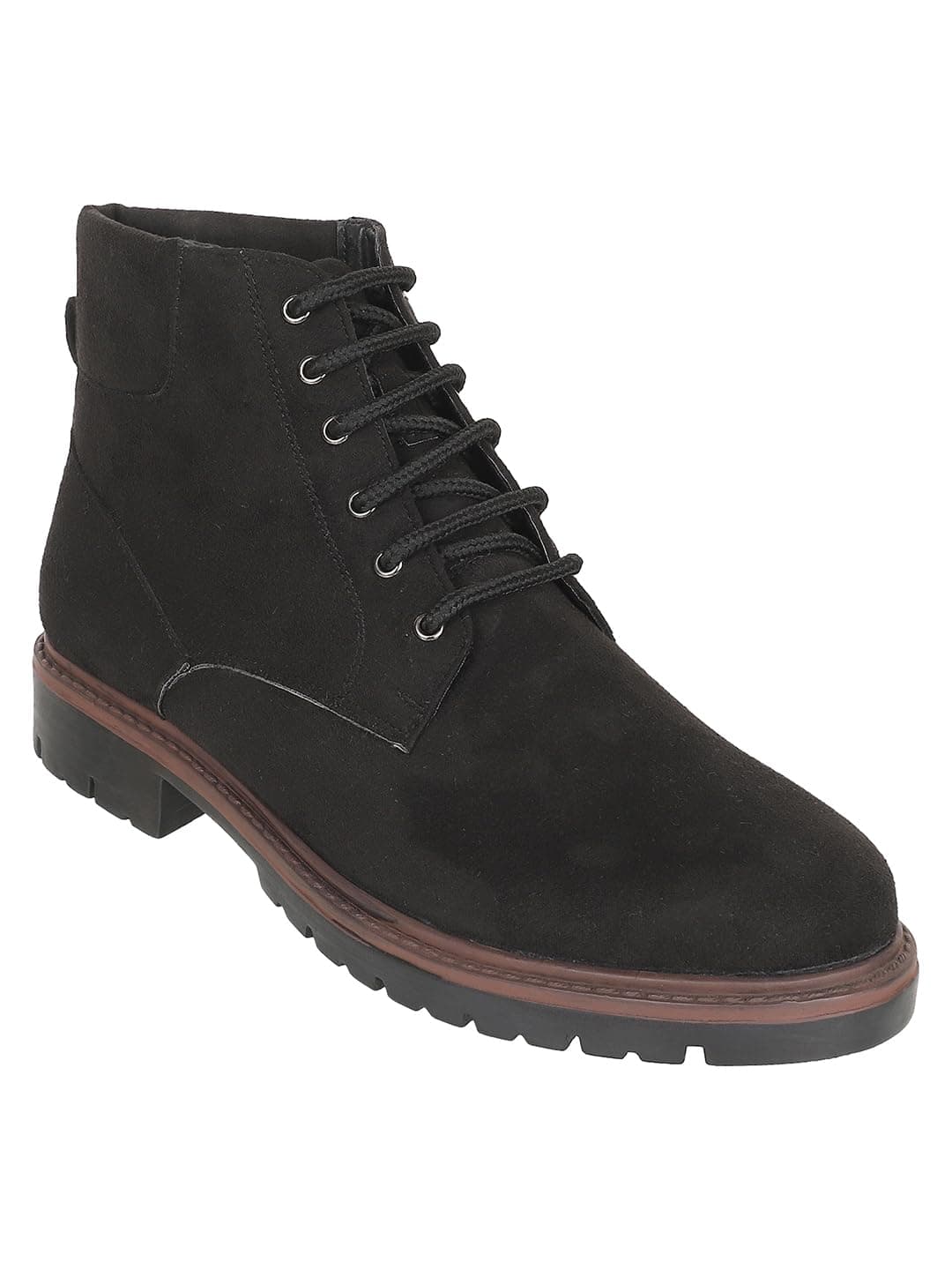 Carlton London Men's Lace-Up Boots Colour-BLACK, Size-UK 10