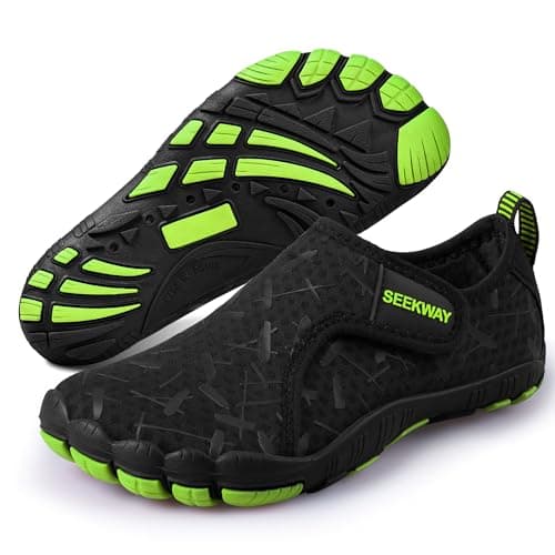 SEEKWAY Barefoot Water Shoes for Kids - Wide Toe Box and Quick-Dry Sand Shoes Toddler for Hiking Swim Beach Pool Kayak Sport Accessories, Camping Essentials Non-Slip for Boys Girls Sizes
