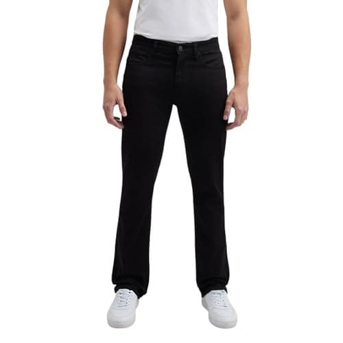 Men Black Mid Rise Straight Gymindigo Jogger Like Jeans