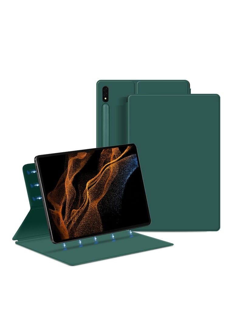 Samsung Tab S7/S8 11 inch Ultra-thin Smart Magnetic Protective Case with Pen Slot Leather Case Sleep Wake