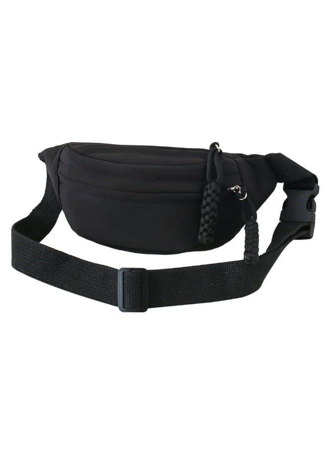 Waist Bag, Adjustable Belt Bag, Fanny Pack for Fashion Lightweight Fanny Pack as A Gift for Little Boys and Girls, (Black)