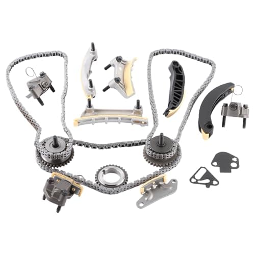 Engine Timing Chain Kit Compatible with 2007-2015 LaCrosse CTS SRX Acadia V6 2.8L 3.0L 3.2L 3.6L DOHC Timing Chain Kit Replace # 12612839 12645465