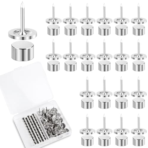 30 Sets Magnetic Push Pins Strong Thumb Tacks for Cork Board Map Picture Poster Decorative Magnets