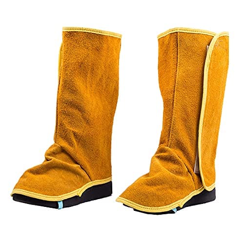 Leather Welding Spats,Leather Shoe Protector Covers,Welded Flame Resistant Protector Shoe Covers,Foot Safety Protection Covers