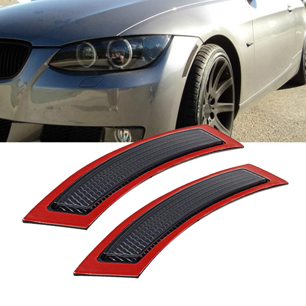 GSRECY 2pcs for BMW E92 E93 3 Series 2DR 20072013 Front Side Marke Fender Bumper Reflector Smoke Lens