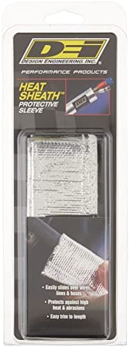 Design Engineering Heat Sheath 34 Inner Diameter x 3ft Aluminized Sleeving for Extreme Heat Protection on Cables Spark Plug Wires and Fuel Lines