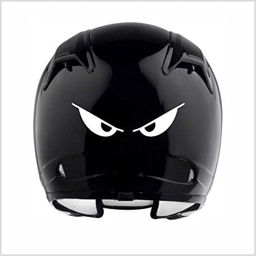 Everything Graphix Evil Eyes No Fear Motorcycle Biker Helmet Reflective Decal Sticker M2 5 12 X 1 12 Reflective White