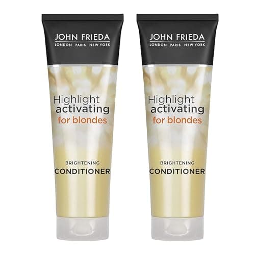 John Frieda Sheer Blonde Highlight Activating Conditioner Brightening Conditioner for Blonde Hair Maintains Moisture and Enhances Color with Avocado Oil 845 Oz Pack of 2