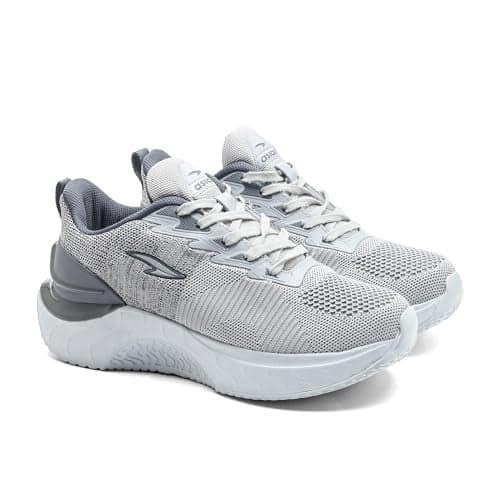 ASIAN Yodha-09 Kids’ Sports Shoes | Lightweight Stylish Sneakers for Boys & Girls | Memory Foam Shoes with Durable Grip & Trendy Design, School & Travel (LGRYDGRY) -UK 4