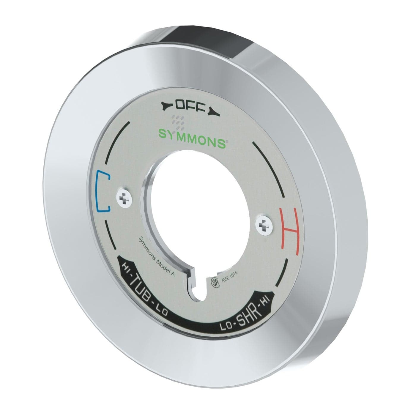 Symmons T27ESCA Temptrol Model A Escutcheon Polished Chrome