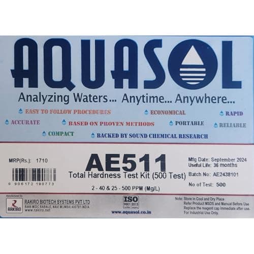 Aquasol AE511 Total Hardness Test Kit