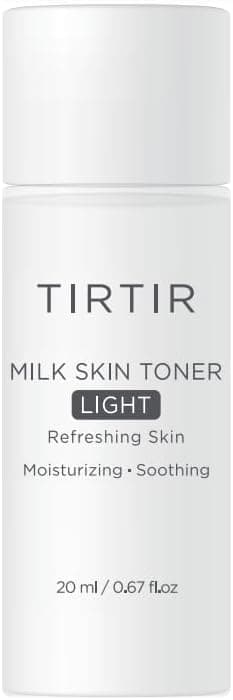 TIRTIR Milk Skin Rice Toner Light Instant Hydration with 4 Niacinamide Pantenol Lightweight PoreTightening Vegan AcneProne Oily Skin Fungal Acne Safe Korean Skin Care 067 Fl Oz