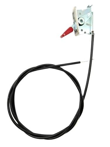 GardenP 72 Inches Universal Throttle Cable Suitable for Most lawnmowers StandardSized Snow blowers Metal Lever and Fixing Plate with PlasticCoated Outer Sheath Featuring a Solid Wire Inner