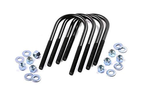Rough Country 9/16" Round Suspension U-Bolts | 9/16 x 3.25 x 10.5-7643 Black