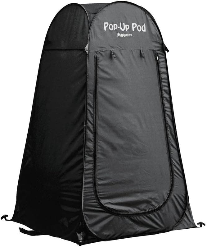 GigaTent Pop Up Pod Changing Room Privacy Tent Instant Portable Outdoor Shower Tent Camp Toilet Rain Shelter for Camping Beach Lightweight Sturdy Easy Set Up Foldable with Carry Bag
