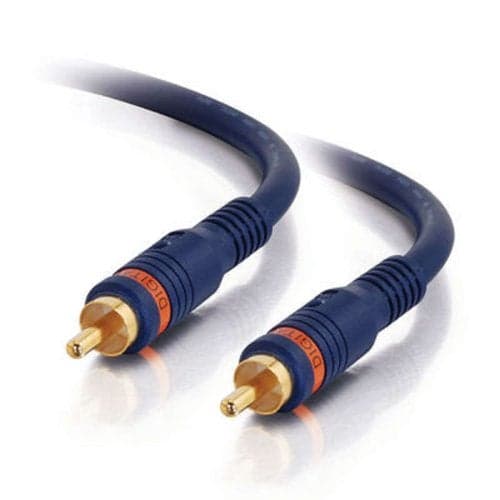 C2G Legrand Velocity S/PDIF Cable, Blue Digital Audio Coax Cable, 6 Foot Digital Audio Cable to Use As Home Theater Coaxial Cable, 1 Count, C2G 29115